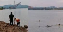 钓友大叔用漂浮的树枝 勇救在湘江野泳少年