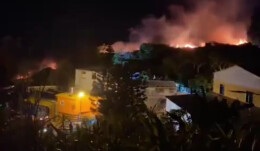 台军夜间演练被指引发山火