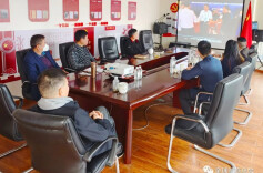 美国南部工商贸易发展促进委员会执行会长成朝晖一行到访湖南异地商会联合会