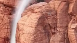 美国一瀑布竟然倒流！无人机记录下这罕见一幕