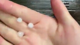 “下珍珠啦！”张家界天门山突降冰雹