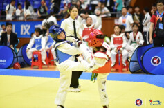 多彩假日生活｜“孩子们打比赛可爱坚毅的样子让人喜欢”  2023湖南跆拳道系列赛岳阳分区赛举行