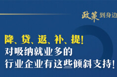 降、贷、返、补、提！对这些企业有政策支持！