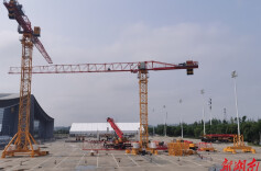 2023长沙国际工程机械展：参展设备正有序进场