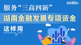 政策简读丨服务“三高四新” 湖南金融发展专项资金这样用