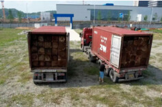 非洲木材首次从岳阳港上岸 对非贸易再添新成果