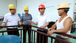 田刚督导检查水库、电站安全防汛工作