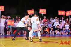 隆回金石桥镇举办首届“梅山跤王”（少儿）争霸赛