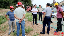 田刚调研桥梁重建及重点项目建设