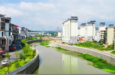 玉溪河蝶变生态景观带