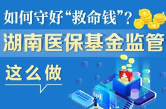 政策简读丨如何守好“救命钱”？湖南医保基金监管这么做