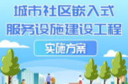 一图读懂丨城市社区嵌入式服务设施建设工程实施方案