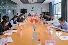 马栏山视频文创园领导带队调研马栏山商业管理公司（创智园一期）