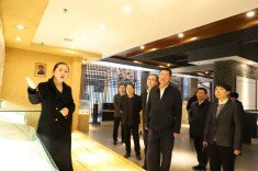 陕西省西咸新区泾河新城管理委员会到白沙溪考察交流