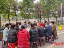 新田纪检助力文明城市创建