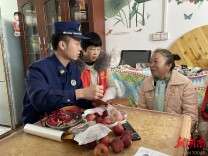 新田：敲门入户送平安 消防宣传入人心