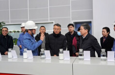 海南省政府党组成员、省重大项目领导小组专职副组长刘平治一行来云溪区考察重大项目建设