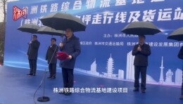 株洲铁路综合物流基地项目开工，总投资约13亿元