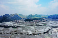 视频|湖南新田：美不胜收 雪景版“千里江山图”