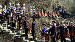 通道：侗寨“架水节” 欢欢喜喜迎新春