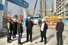 加快项目建设 坚守安全红线 园区领导率队督导检查中南国家数字出版基地项目