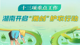 政策简读丨十三项重点工作 湖南开启“湘剑”护农行动