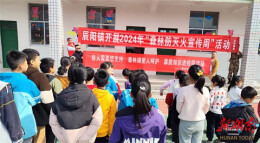 辰溪县辰阳镇：开展“小手牵大手”森林防灭火进校园宣传活动
