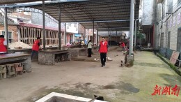 道县审章塘瑶族乡：“党建红+志愿红”助力美丽乡村建设