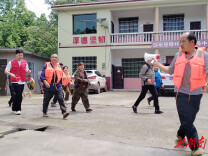 大水田乡开展各村防汛应急演练