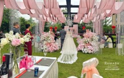 “浪漫盛宴”梦幻草坪婚礼在桃江大汉华美达酒店举行