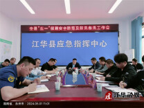 吴军臣组织召开“五一”假期安全防范及防汛备汛工作会议