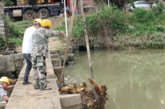 新田中山街道：推进河道保洁工作常态化 构建宜居生态家园