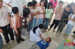 防溺常演练 安全伴我行——道县四马桥镇开展2024年防溺水教育演练