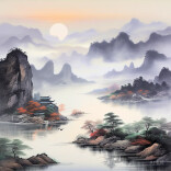 AI还原《岳阳楼记》，原来千年前的岳阳楼这么美