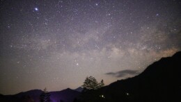 初春时节 银河初升