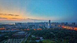 破晓时分 城市苏醒