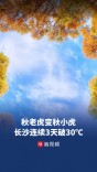 “秋老虎”变“秋小虎”，长沙连续三天气温破30℃