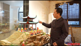 普通面团变“中国手办”，长沙匠人捏出微缩版“爱晚亭”“天心阁”