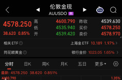 现货黄金站上4600美元关口，国内贵金属期货大涨