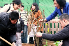 把开学典礼搬进春景里，这所学校“开学第一课”植树踏青