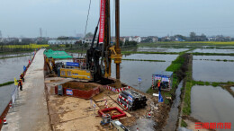 宜常高铁湖南段正式进入主体施工阶段，全线首根桩基开钻
