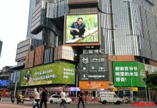 巨幕映稻浪！解放西亮起袁老笑容，长沙街头成流动“思念展厅”