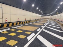 深夜“微创手术”，长沙营盘路隧道焕新亮相，市民体验后直呼：过弯心里有底了