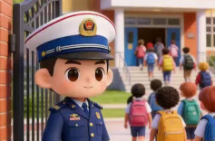 “蓝叔叔”进校园，为师生上好开学第一课