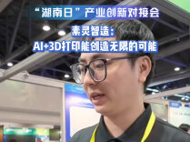 “湖南日”产业创新对接会｜素灵智造：AI+3D打印能创造无限可能