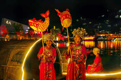 夜游茶峒赏灯火——“茶峒灯火”点亮边城浪漫之夜