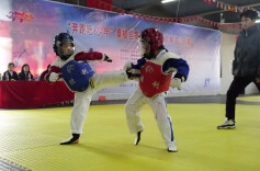 交流技艺、选拔人才，桑植县举办第一届青少年跆拳道公开赛