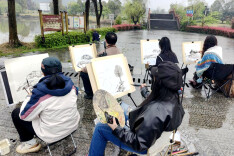 桃源画家画桃源！艺术家笔下的桃花源藏不住了