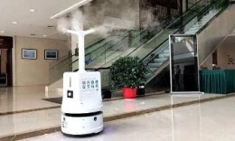 疾控專家：在有人的大廳使用機器人噴灑消毒，既無效又不合規