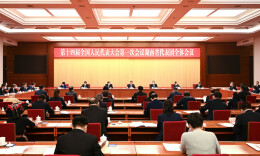 湖南代表團舉行第二次全體會議  傳達學習十四屆全國人大一次會議代表團召集人會議精神